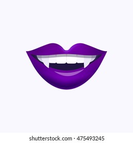 Purple vampire lips