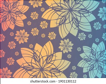 Purple vector abstract floral background.