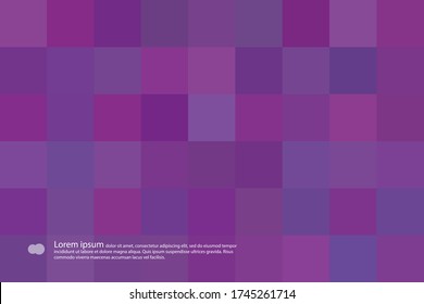 Fondo poligonal texturizado abstracto de vector púrpura. La plantilla de rectángulo de repetición se puede utilizar para la plantilla de folleto.