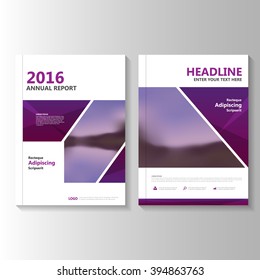 Purple Vector Annual Report Leaflet Brochure Flyer Template Design, Book Cover Layout Design, Abstract Purple Presentation Templates