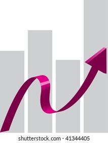 purple vector  arrow illustration