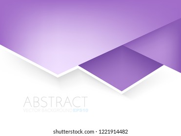 Purple vector background geometric element with white space for background design