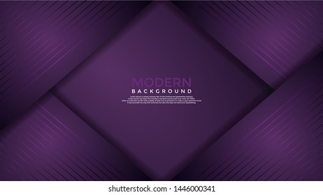 Purple vector background overlap layer geometric with line.