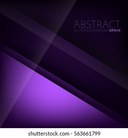 Purple vector background overlap paper layer with white label for design