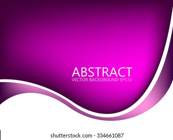 Purple vector background with purple pink line on white space for text and message design