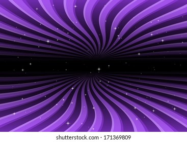Purple vector background space travel tracks - Vector  web template illustration