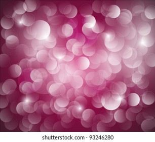 Fondo del bokek del vector púrpura hecho de luces blancas