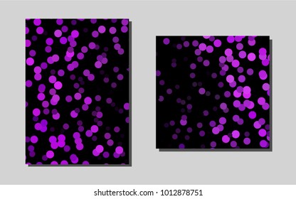 Purple vector cover for Envelopes. Beautiful colored sample in A4 size. New design for a poster, banner of your website.