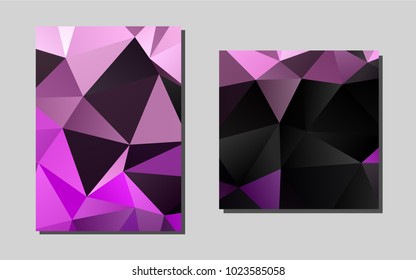 Purple vector cover for Envelopes. Blurred decorative design in abstract style with textbox. The pattern can be used for any ad, booklets.