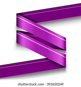 Purple vector infographics design isolated on the white without sample texts. Banner for web design, flyers or design elements. Infographic ribbons.