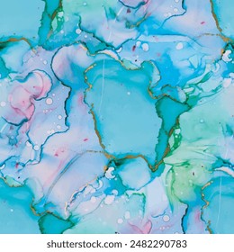 Purple Vector Ink Marble. Pink Seamless Background. Green Marble Ink Watercolor. Purple Water Color Background. Fluid Blue Texture. Marble Gold Alcohol Ink. Blue Art Paint. Luxury Abstract Painting