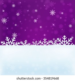 Purple Vector  Merry Christmas and Happy New Year 2016 greeting card background for illustration template art design