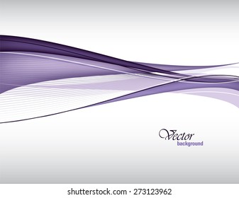 Purple Vector Modern Wavy Background. Eps10.