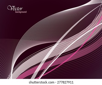 Purple Vector Modern Wavy Background. Eps10.
