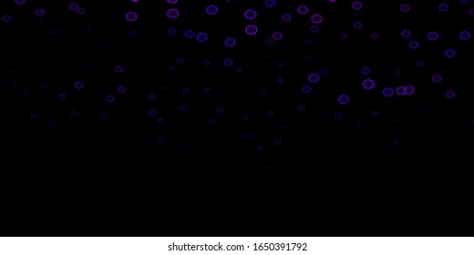 purple vector pattern with magic elements. Abstract illustration with gothic gradient shapes. Simple design for occult depiction.