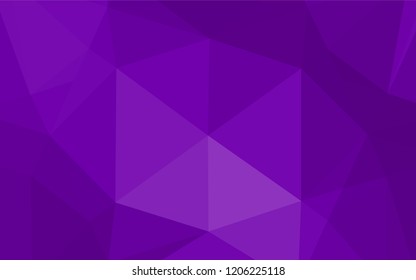 Purple vector polygonal template. A completely new color illustration in a vague style. The best triangular design for your business.
