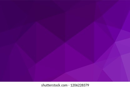 Purple vector polygonal template. Shining illustration, which consist of triangles. A completely new design for your business.