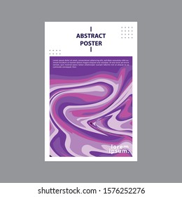 Purple Vector Poster, Marble Liquid Template Images, Brochure, Flyer, Poster
