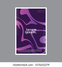 Purple Vector Poster, Marble Liquid Template Images, Brochure, Flyer, Poster