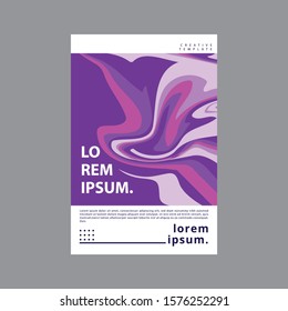 Purple Vector Poster, Marble Liquid Template Images, Brochure, Flyer, Poster