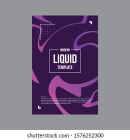 Purple Vector Poster, Marble Liquid Template Images, Brochure, Flyer, Poster