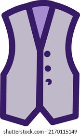 Purple Vest Illustration Vector On White Stock Vector (Royalty Free ...