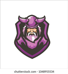 Purple Viking E Sport Logo