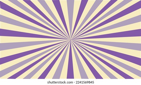 Purple vintage sunburst striped background vector illustration.