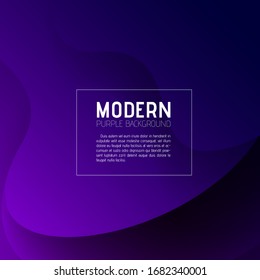 Purple violet abstract background design for Landing page site. Gradient shapes composition. Futuristic design for posters, banners or cards to.