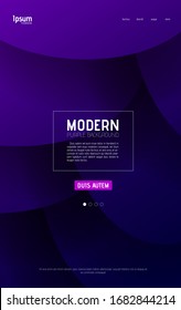 Diseño de fondo abstracto violeta púrpura para el sitio de la página de aterrizaje. Composición de formas degradadas. Diseño futurista para carteles, banners o tarjetas a.
