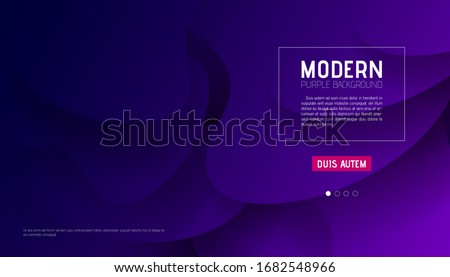 Purple violet abstract background design for Landing page site. Gradient shapes composition. Futuristic design for posters, banners or cards to.