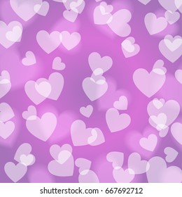 Purple violet Bokeh Heart, pattern, vector