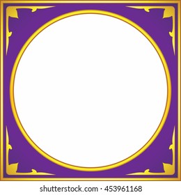 Purple violet frame border beautiful vector vintage isolated