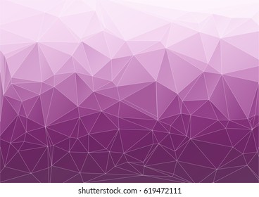 Purple or violet Geometric abstract background with connected lines