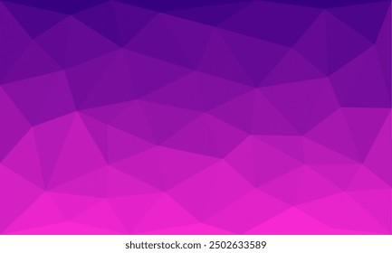 Purple and violet gradient in abstract polygon shape background texture. modern mosaic illustration with triangle shape pattern elements for display, business, website, surface, advertising, display
