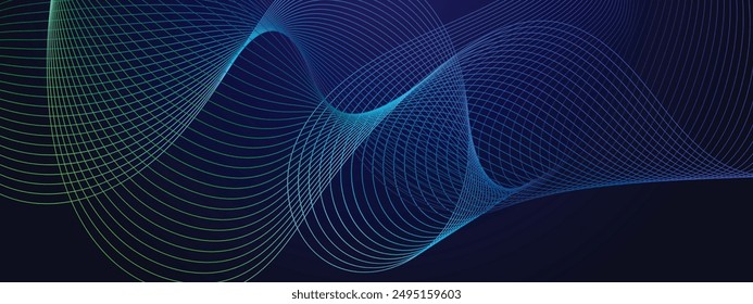 Purple violet green and blue vector tech modern futuristic with line in glowing background. Future technology concept. Horizontal banner template. Vector illustration