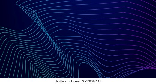 Purple violet green and blue vector tech modern futuristic with line in glowing background