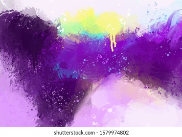 purple violet hand painted abstract background