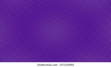 Purple With Violet Retro Comic Pop Art Background With Haftone Dots Design. Vector Clear Template For Banner Or Comic Book Design, Etc  