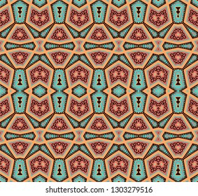 Purple - violet seamless vector ornament,  zigzag pattern