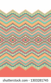 Purple - violet seamless vector ornament,  zigzag pattern