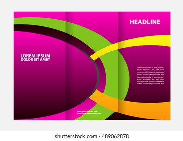 Purple violet Tri Fold Brochure
