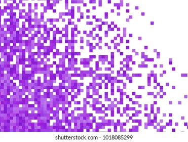 Purple violet vector pixel background