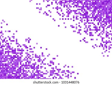 Purple violet vector pixel background