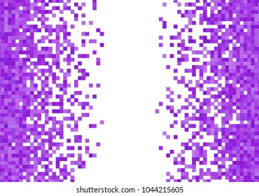 Purple violet vector pixel background