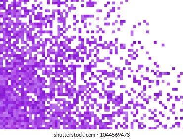 Purple violet vector pixel background