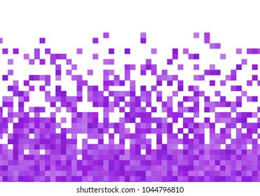 Purple violet vector pixel background