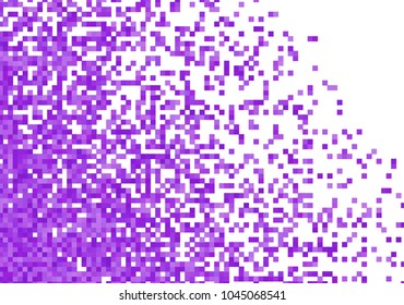 Purple violet vector pixel background