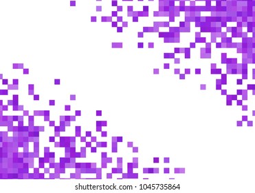 Purple violet vector pixel background