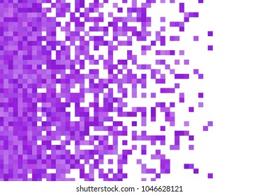 Purple violet vector pixel background